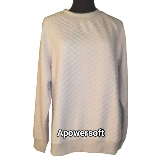 Textured Crew Neck Sweatshirt (0519) - Picture 4 of 7